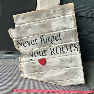 Arizona state shape wall decor